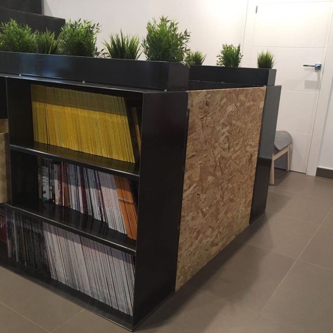 Mueble de diseño de estilo industrial